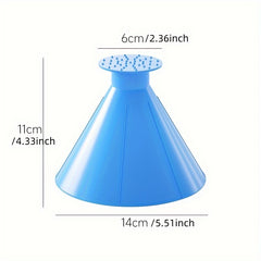 5pcs Round Car Ice Scrapers - 5 Colors