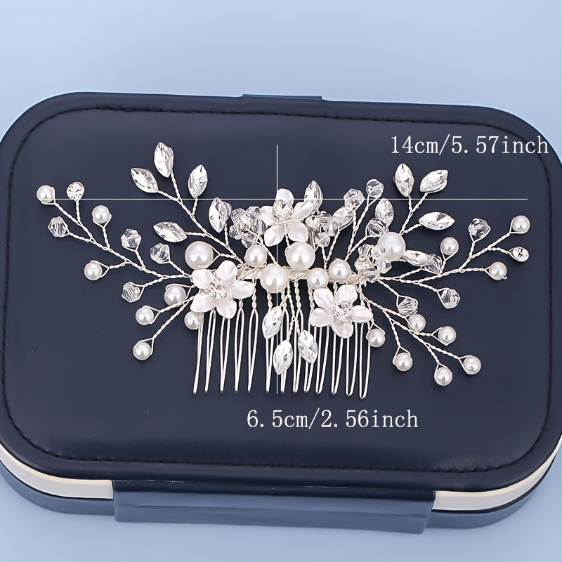 Faux Pearl Wedding Hair Comb Bridal Hair Pin For Wedding