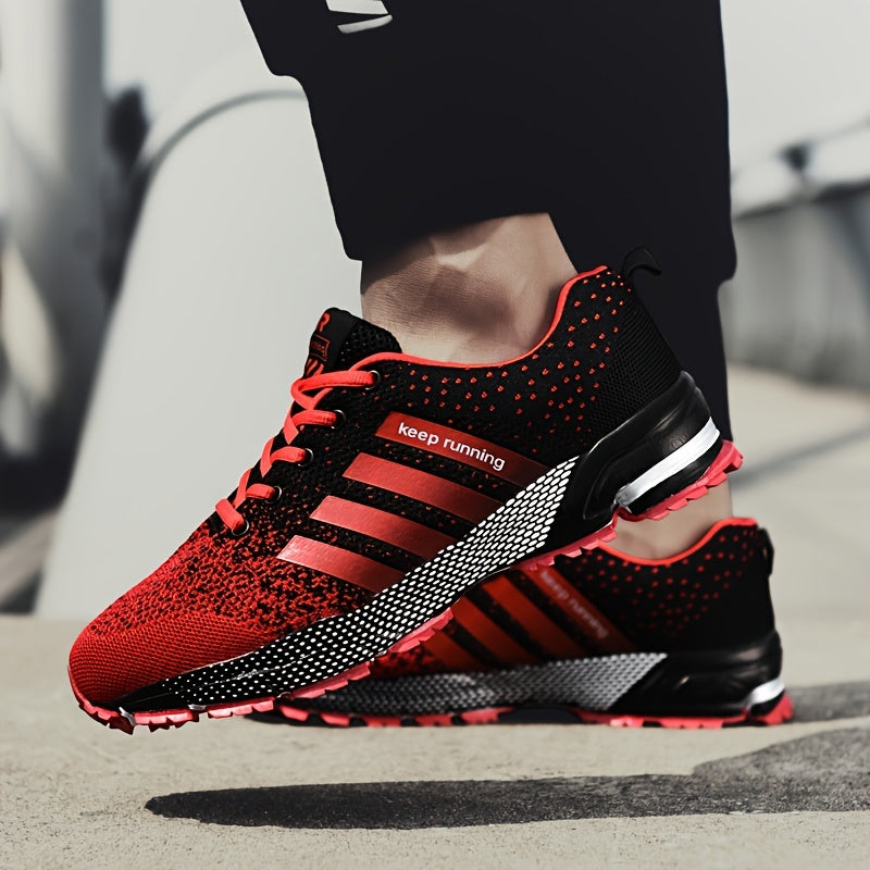 Men's Breathable Running Shoes, Shock Absorption, Non Slip Sneakers