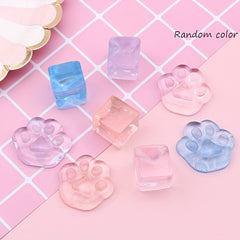 5pcs Sea Salt Cat Claws Stress Relief Toy Music Pinch Decompression Ice
