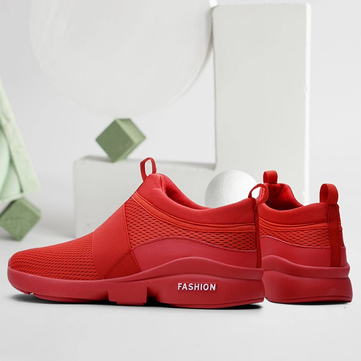 Women's Mesh Sneakers Low Top Slip-on Casual Shoes