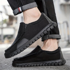 Men's Slip On Canvas Shoes Casual Flats Lightweight for Spring & Summer