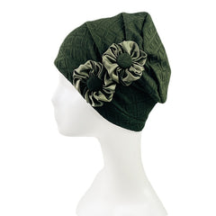 Floral Head Wrap Caps Women Hats Stretchy Flower Hats