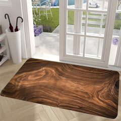 Vintage Wood Print Kitchen Rug Soft Anti Fatigue Waterproof Non Slip Mat