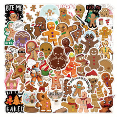 60pcs Christmas Crafts Kits For Kids DIY Gingerbread Ornaments Kit