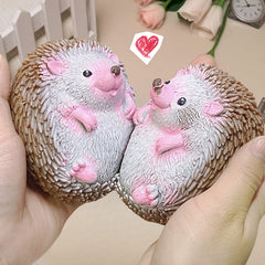 Fox Themed Squeeze Toy Pink Accents Realistic Cartoon Animal TPR Material