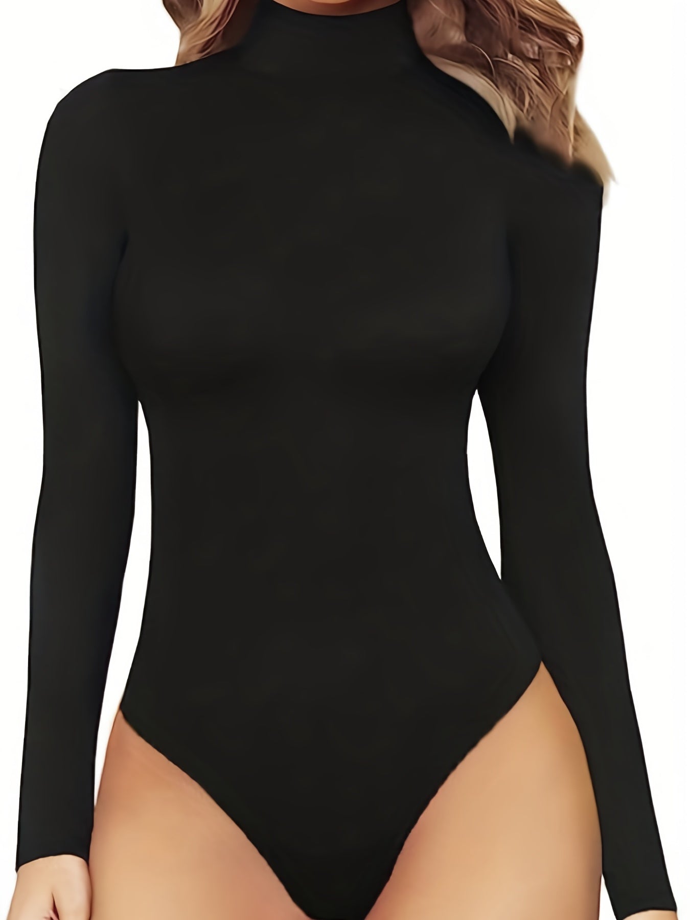 Sexy Long Sleeve High Neck Bodysuit