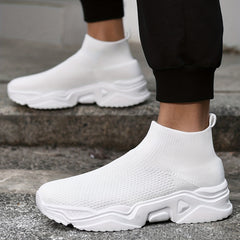 Men's Knitted Breathable Slip On Casual Shoes Lightweight Sock Shoes