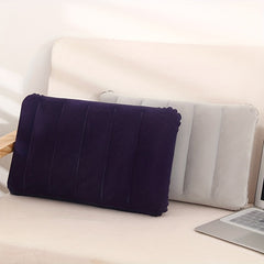 PVC Flocked Inflatable Nap Pillow for Camping