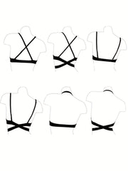 Solid Scoop Bra Comfy & Casual Plunge Bra Women's Lingerie