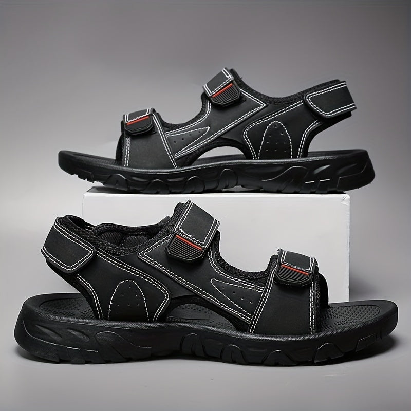 Men's Comfortable Beach Sandals Non Slip Hook And Loop Summer Shoes
