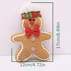 Gingerbread Man Christmas Tree Pendant Fabric Doll