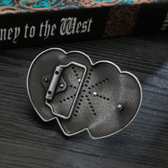 Western Cowboy Men's Heart Horse Belt Buckle