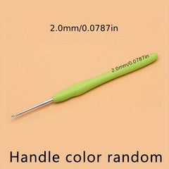 1pc Crochet Hooks Set 2mm Ergonomic Handle For Beginners & Experience