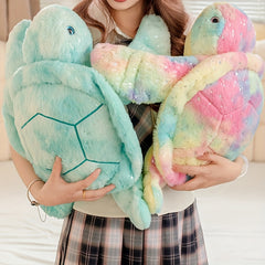Adorable Sea Turtle Plush Doll Soft Dreamy Colors Stuffed Animal Doll