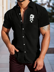 Dragon Anime Print Men's Shirt For Summer Outdoor