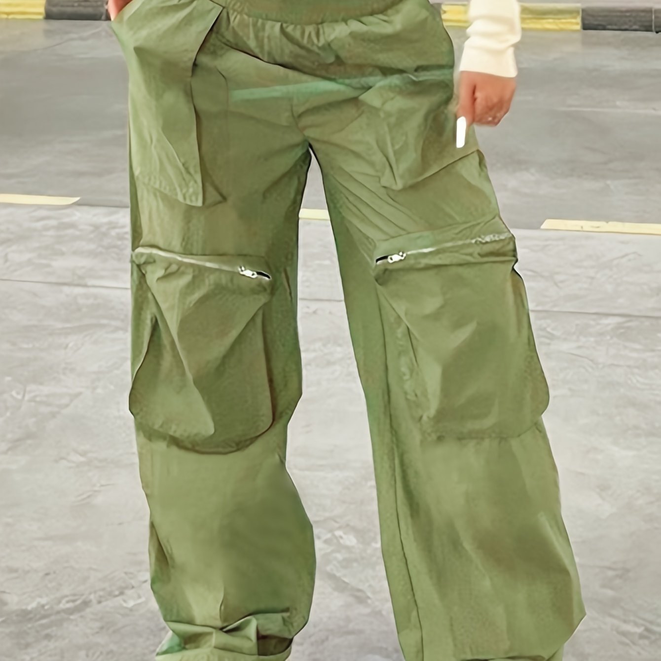 Loose Hiking Pants Low Waist Casual Cargo Pants