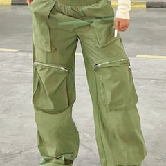 Loose Hiking Pants Low Waist Casual Cargo Pants