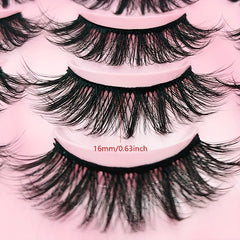 20 Pairs Faux Mink Lashes Fluffy Natural False Eyelashes Long 3D Cat Lashes