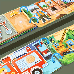 Traffic Busy Book: Shape Matching Puzzle Toy