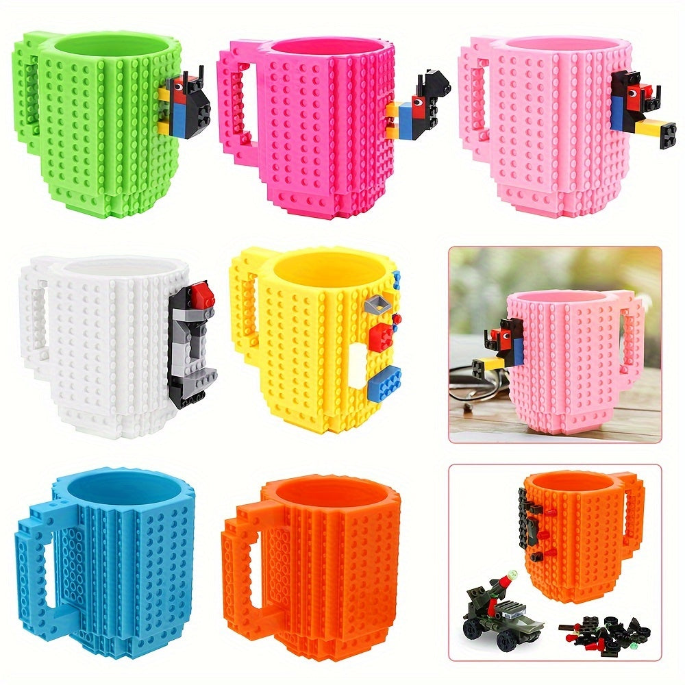 350ml Building Block Coffee Cup Solid Creative Water Cup