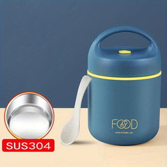 Stainless Steel Lunch Flask Vacuum Insulated Soup Cup Leak Proof