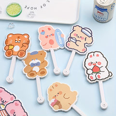 Summer Cartoon 6 Fold Fan for Students