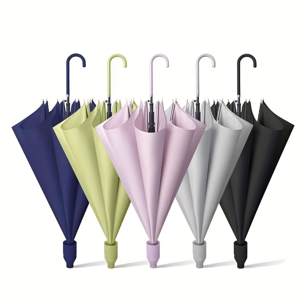 Large Windproof Umbrella with Auto Open and Leak-proof Cover
