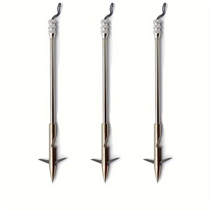 6pcs Stainless Steel Bowfishing Accessory Set for Catching Fish
