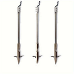 6pcs Stainless Steel Bowfishing Accessory Set for Catching Fish