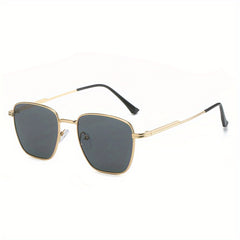 Retro Metal Square Men's Casual Sunglasses Driving Sunglasses
