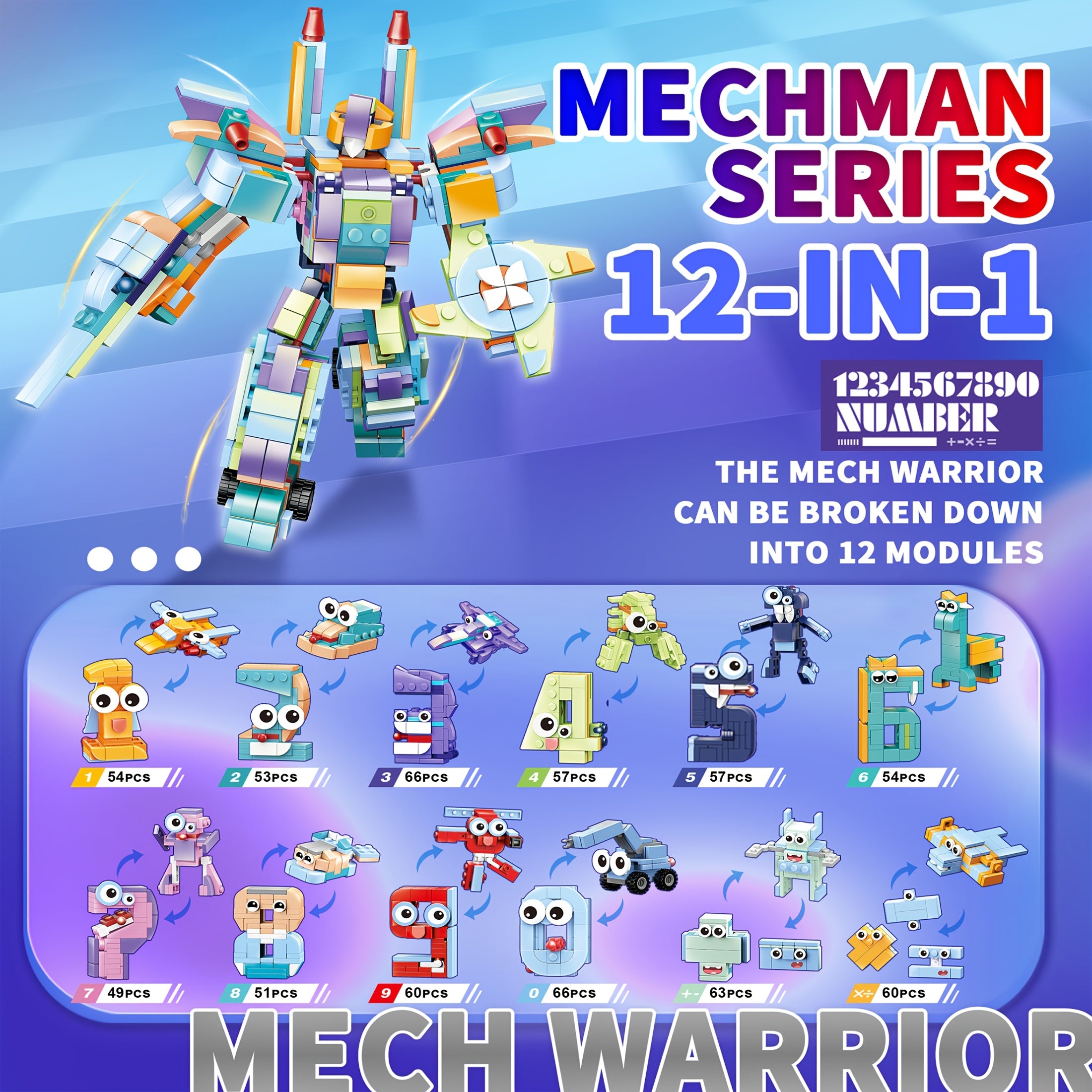 Creative 12 in 1 Model Car & Airplane Building Blocks Set - 708pcs