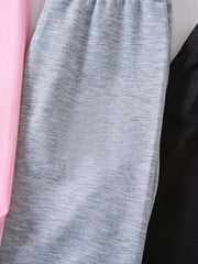 3 Girls Solid Jogger Sports Pants Comfortable Active Sweatpants