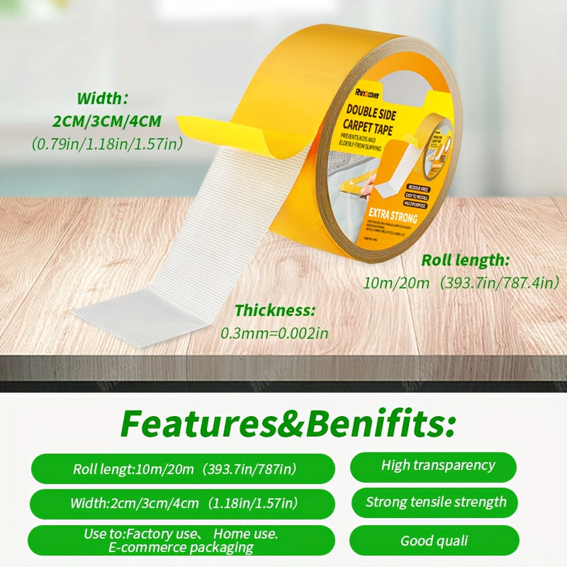 Double Sided Tape Carpet Patch Floor Mat 21.87x3.0cm Anti-Slip Adhesive