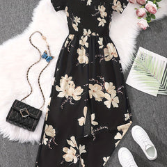 Boho Floral Wide Leg Jumpsuit for Women