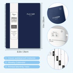 2022 Planner Spiral 12 Months Office Planner