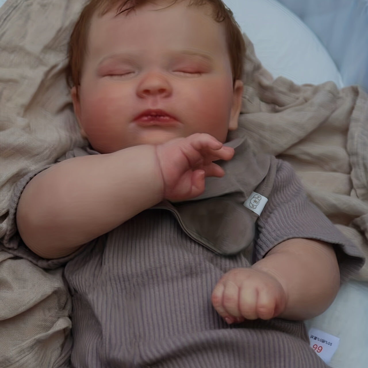 50 8 Cm Realistic Reborn Doll Hand painted Sleeping Boy Genesis Pattern