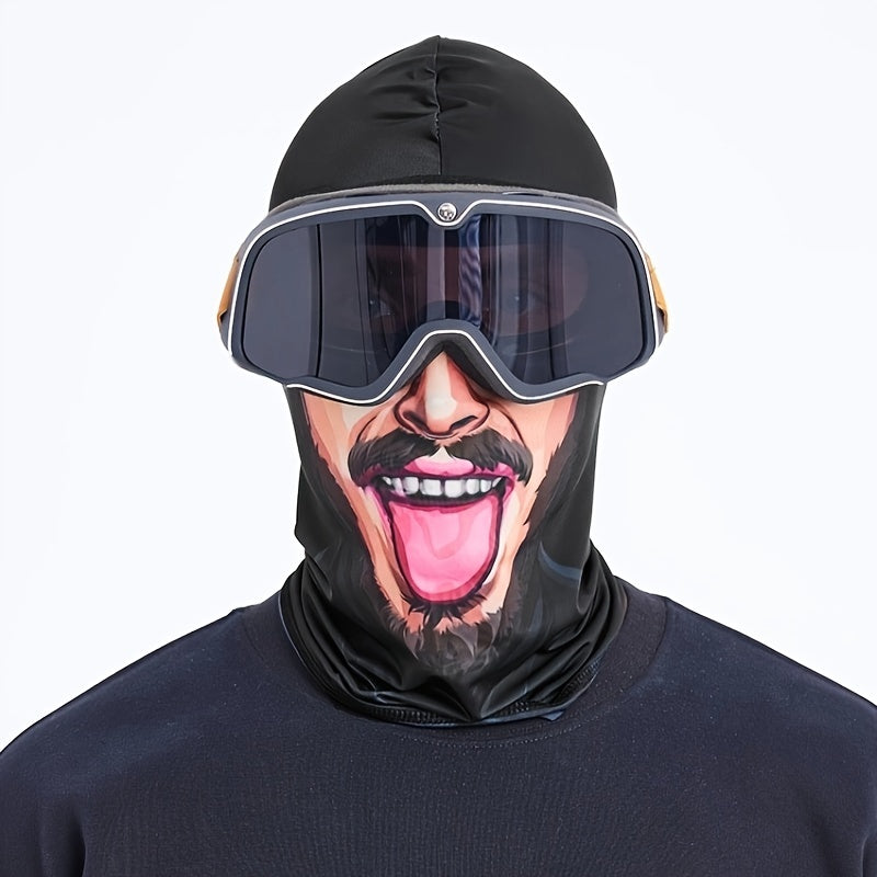 Meromibe Winter Fleece Balaclava Face Mask Ghost Skull Thermal Full Face Cover