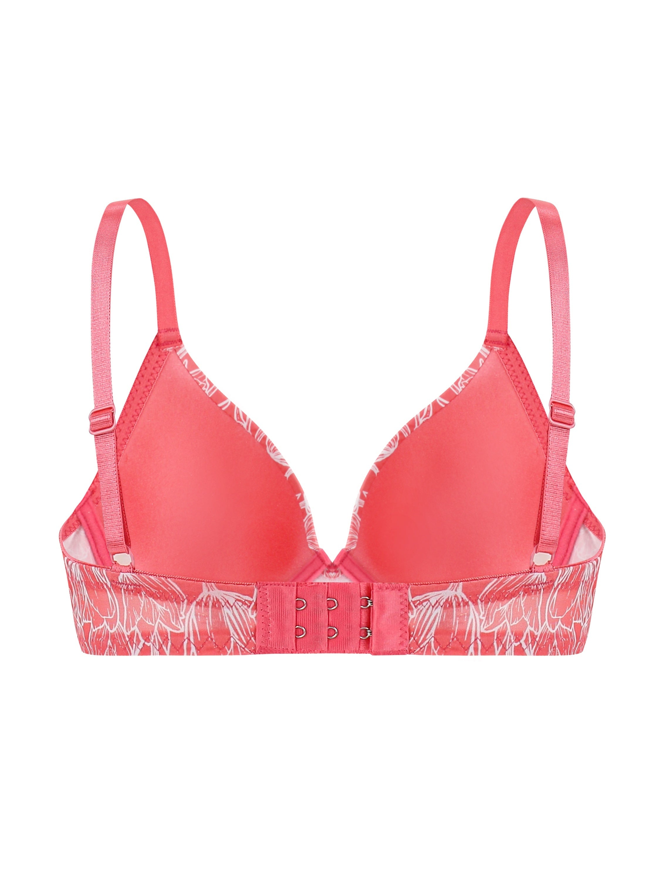 Floral Print Push Up Bras Comfortable & Breathable Women's Lingerie