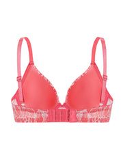 Floral Print Push Up Bras Comfortable & Breathable Women's Lingerie