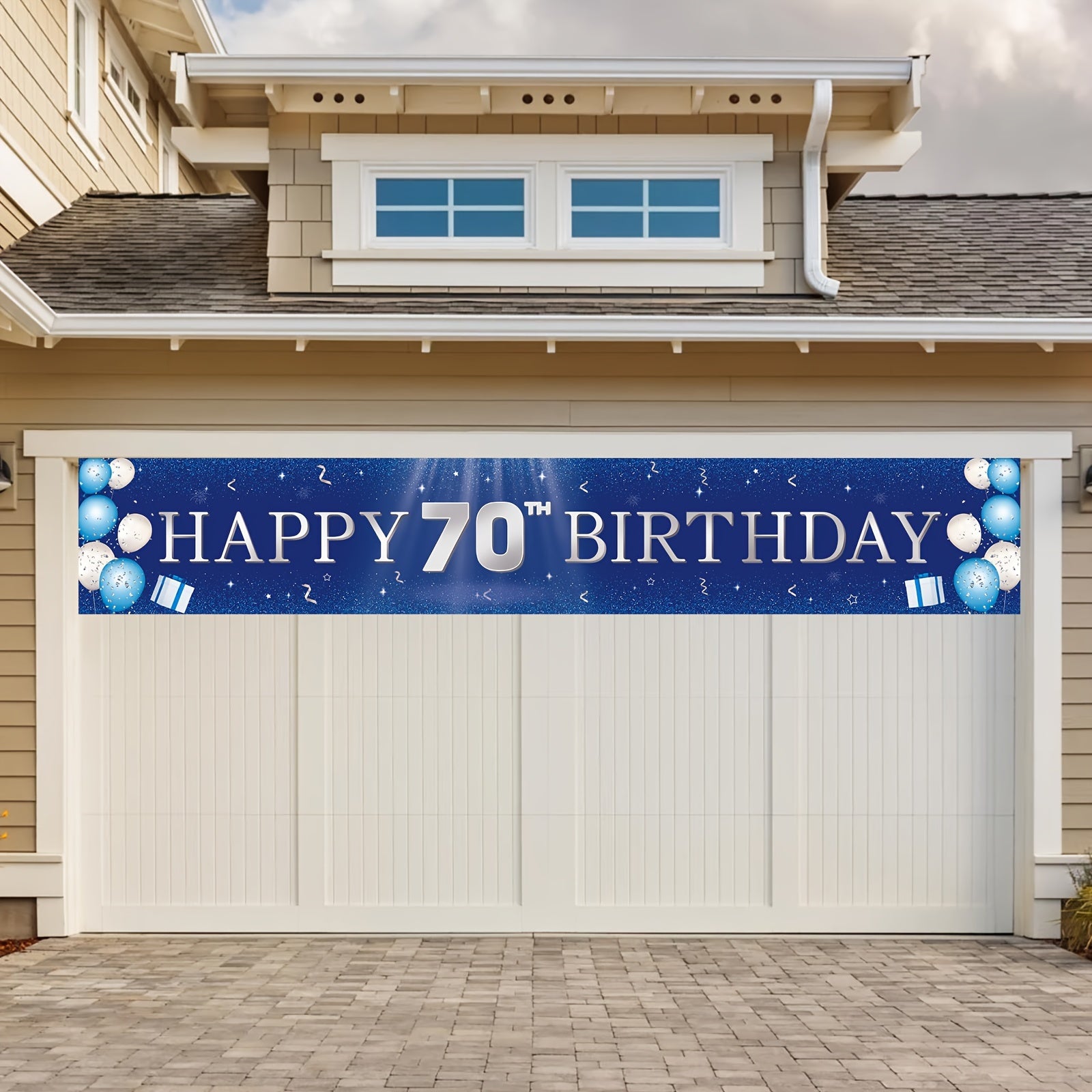 70th Birthday Banner & Yard Sign Decoration