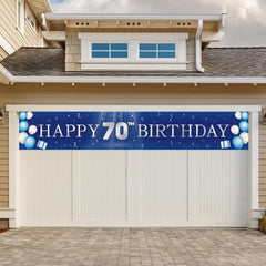 70th Birthday Banner & Yard Sign Decoration