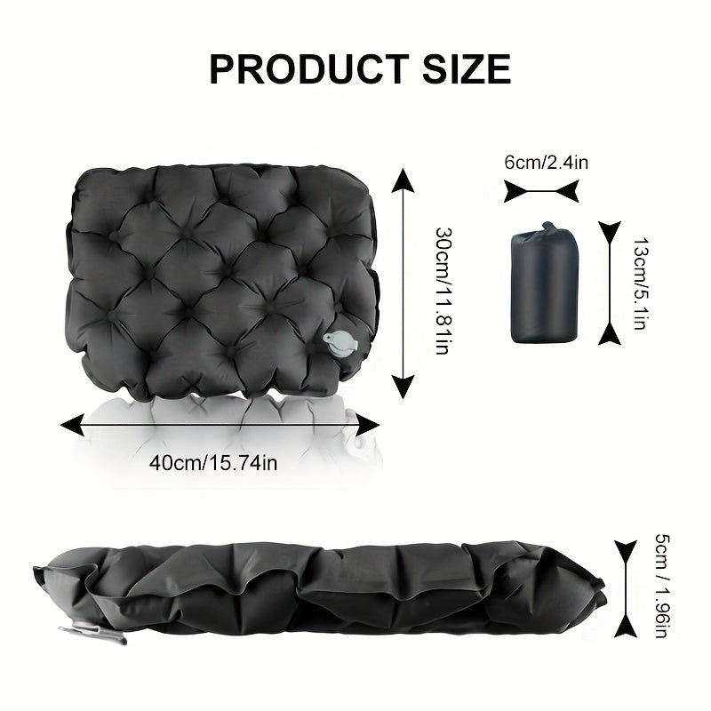 Outdoor Inflatable Seat Cushion Portable Waterproof Sitting Pad for Camping