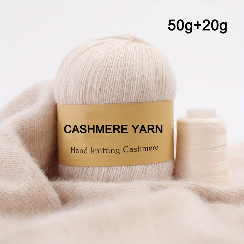 50g Mink Wool Cashmere Yarn - Medium Thick Hand Knitted Sweater Wool Ball