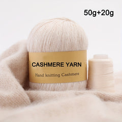 50g Mink Wool Cashmere Yarn - Medium Thick Hand Knitted Sweater Wool Ball