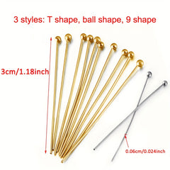 Stainless Steel Head Pins Ball Pins for DIY Jewelry Making