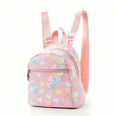 Children's Cartoon Rainbow Backpack Lightweight Waterproof PU Leather Schoolbag