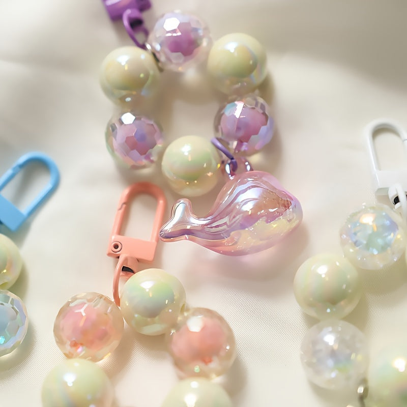 Clear Dolphin Keychain Backpack Pendant Decor