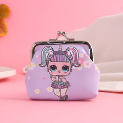 Girls Cartoon Print Coin Purse Mini Wallet Card Holder