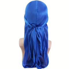 2pcs Bandana Pirate Hat Silk Durag Turban Hijab Hat For Men Women